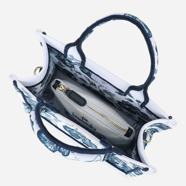 Torebka crossbody damska materiałowa Braccialini B18920-TY-3292 Jasnoniebieska - obraz 5