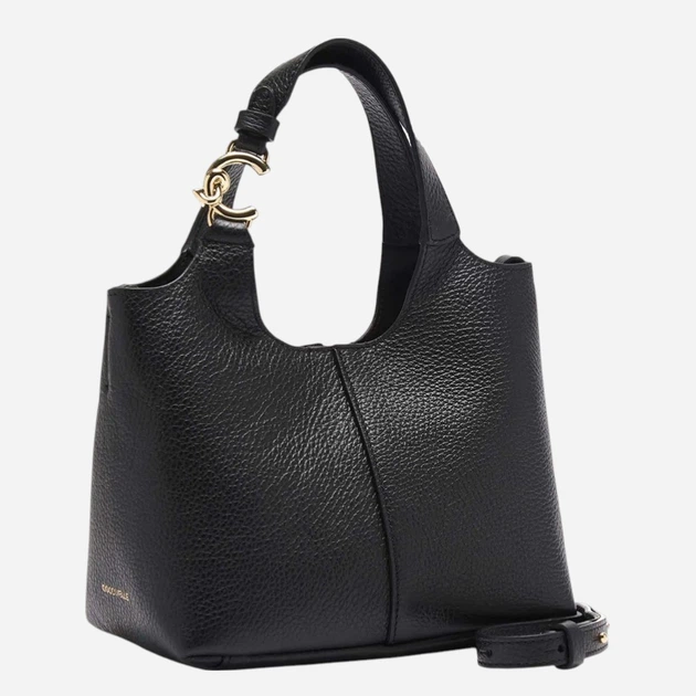 Сумка крос-боді жіноча з натуральної шкіри маленька Coccinelle E1SHA580101-001 Чорна (800070354177) - зображення 2