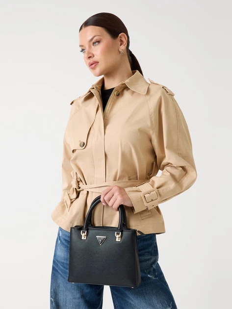 Сумка крос-боді через плече жіноча зі штучної шкіри середня Guess HWZG9672050-BLA Чорна (800070352318) - зображення 2