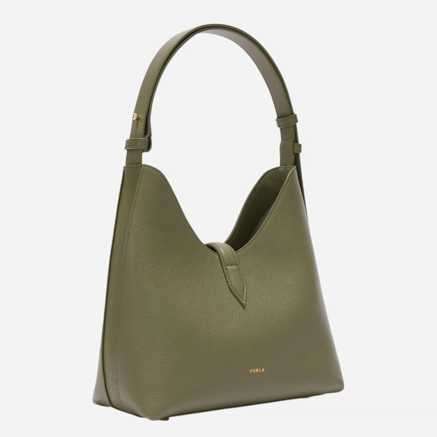 Сумка крос-боді жіноча з натуральної шкіри маленька Furla WB01979BX33534555S1007 Зелена (800070352161) - зображення 2