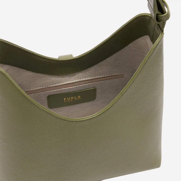 Сумка крос-боді жіноча з натуральної шкіри маленька Furla WB01979BX33534555S1007 Зелена (800070352161) - зображення 3
