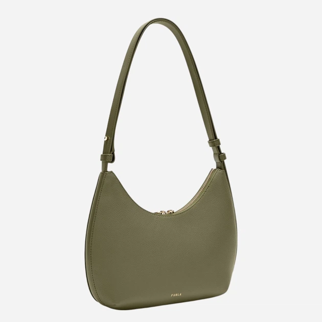 Сумка крос-боді жіноча з натуральної шкіри маленька Furla WB01500BX33534555S1007 Темно-зелена (800070352174) - зображення 4