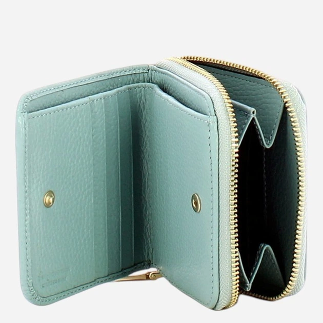 Гаманець жіночий шкіряний для карток IUNTOO 167075148 Світло-синій (800070356302) - зображення 3