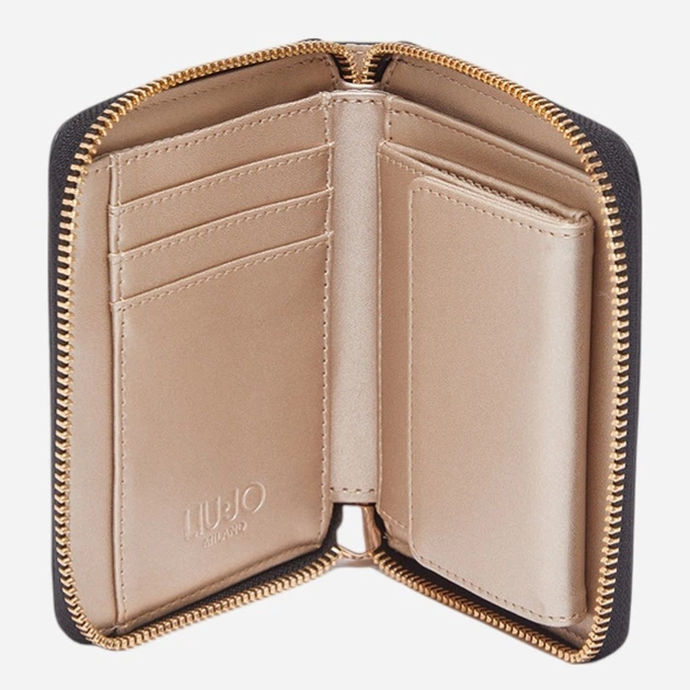 Гаманець жіночий зі штучної шкіри для карток Liu Jo AA6156E1119-00047 Чорний/Коричневий (800070353807) - зображення 3