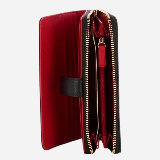 Гаманець жіночий зі штучної шкіри для карток Liu Jo AA6201E1109-22222 Чорний (800070353867) - зображення 3