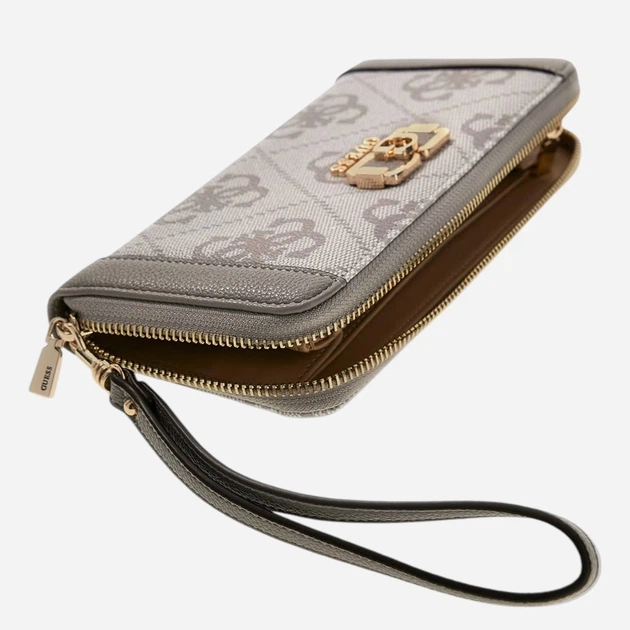 Portfel damski na karty Guess SWOS9901146-DKO Beżowy - obraz 3