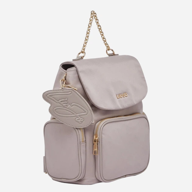 Рюкзак жіночий тканинний Liu Jo AA6174T382A-51308 Сірий (800070353829) - зображення 3