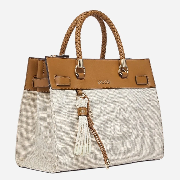 Сумка шопер жіноча Liu Jo AA6246T381A-00005 Коричнева (800070353900) - зображення 3