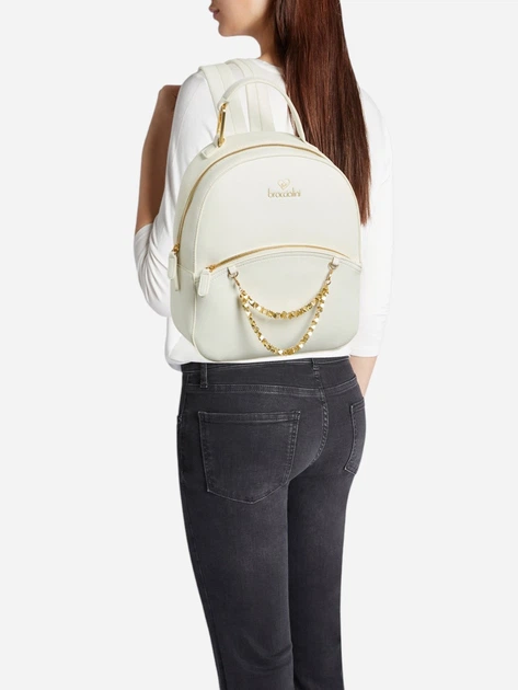 Plecak damski A4 Braccialini B18814-YY-001 Biały - obraz 2