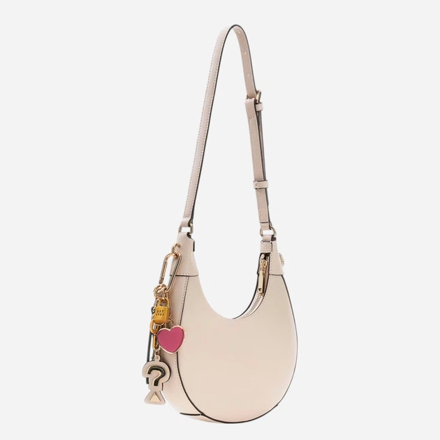 Сумка жіноча зі штучної шкіри маленька Guess HWBG9899180-LTA Бежева (800070352288) - зображення 3