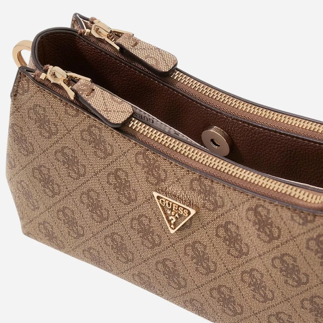 Torebka bagietka damska mała Guess HWBG9672730-LGW Brązowa - obraz 4