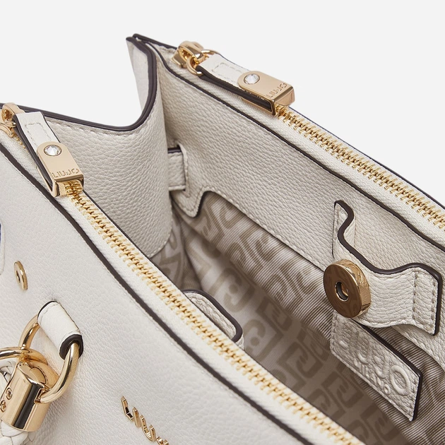 Сумка крос-боді через плече жіноча зі штучної шкіри середня Liu Jo AA6069E1012-X0459 Біла (800070353725) - зображення 4