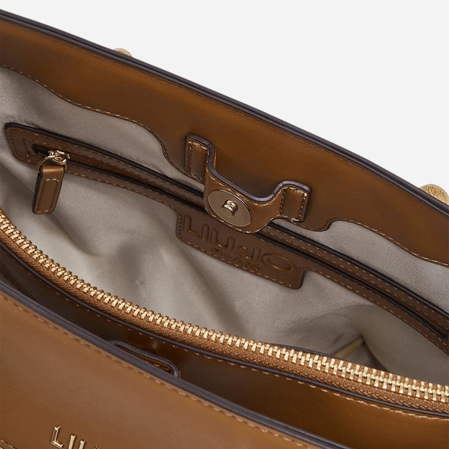 Сумка крос-боді через плече жіноча середня Liu Jo AA6086T381A-00005 Бежева (800070353740) - зображення 5