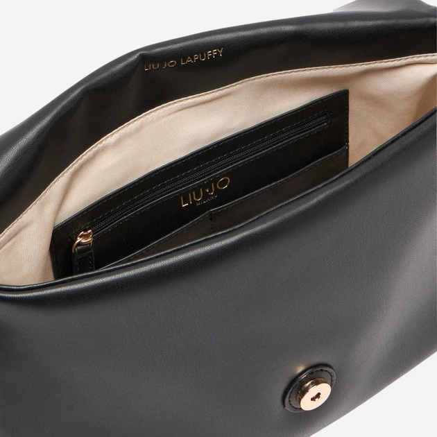 Сумка крос-боді через плече жіноча зі штучної шкіри середня Liu Jo AA6147E0953-22222 Чорна (800070353775) - зображення 4
