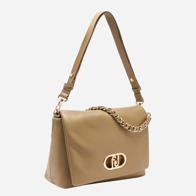 Сумка крос-боді через плече жіноча зі штучної шкіри середня Liu Jo AA6147E0953-01679 Бежева (800070353774) - зображення 4