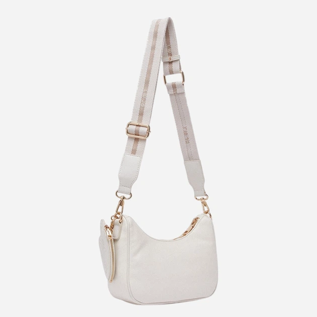 Сумка крос-боді через плече жіноча зі штучної шкіри маленька Liu Jo AA6180E1012-X0459 Молочна (800070353834) - зображення 3