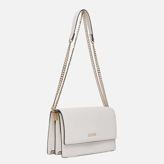 Сумка крос-боді через плече жіноча зі штучної шкіри маленька Liu Jo AA6210E1012-X0459 Біла (800070353885) - зображення 3