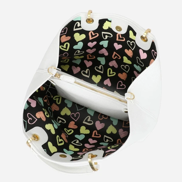 Torebka shopper damska duża Braccialini B18840-YY-001 Biała - obraz 5