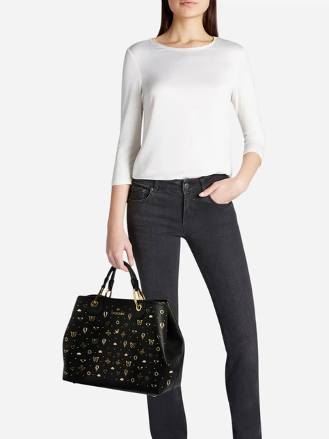 Torebka shopper damska duża Braccialini B18880-YY-100 Czarna - obraz 2
