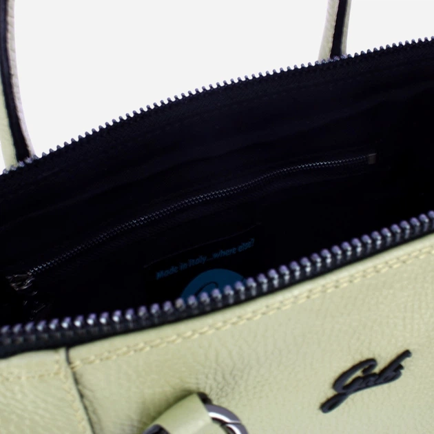 Сумка шопер жіноча з натуральної шкіри Gabs G000033T2X2428-C2517 Світло-зелена (800070354940) - зображення 5