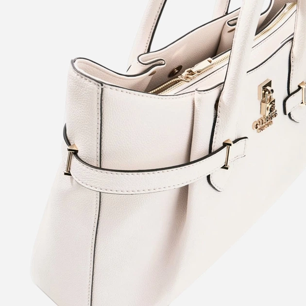 Сумка шопер жіноча зі штучної шкіри Guess HWBG7833070-OFF Біла (800070352268) - зображення 5