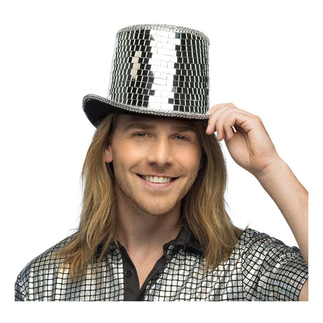 Капелюх у стилі диско Boland з блискучими паєтками для дорослих 00746 (8712026007469) - зображення 3