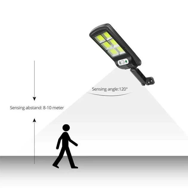 Вуличний ліхтар на стовп solar street light BL BK120-6COB - зображення 6