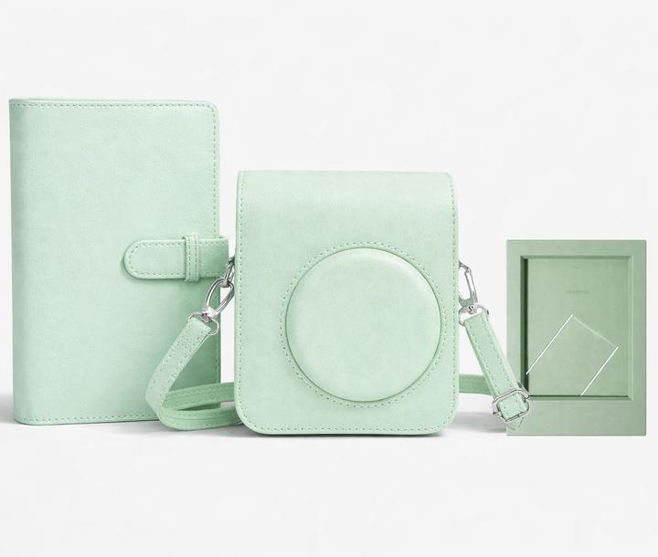 Чехол + фотоальбом 108 + фоторамка Fujifilm instax mini 12 Green - Фото 1 Чехол + фотоальбом 108 + фоторамка Fujifilm instax mini 12 Green - изображение 1