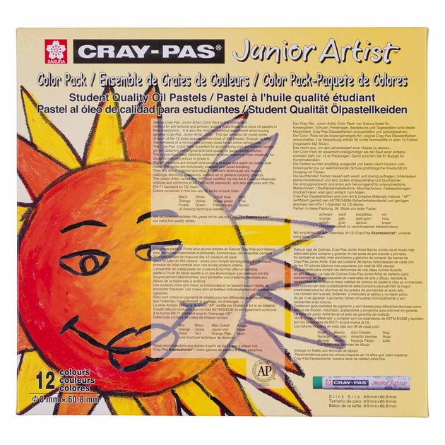 Набір для творчості Sakura Cray-Pas Junior Artist Коробка олійних пастелей 36 x 12 шт (XEPC432RT) (84511329201) - зображення 2