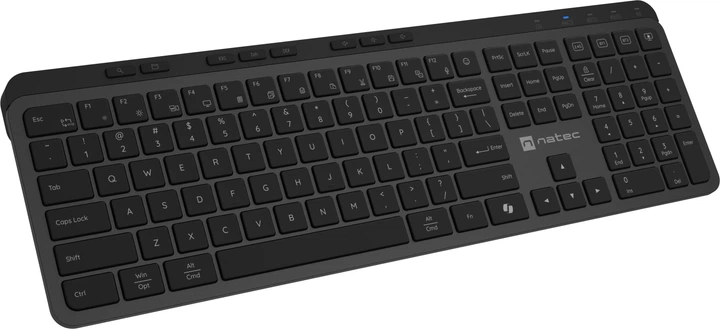 Клавіатура бездротова Natec Medusa Wireless/Bluetooth Black (NKL-2316) - зображення 2