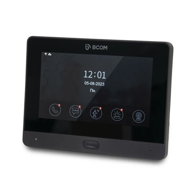 Комплект Wi-Fi відеодомофонa 7" BCOM BD-760FHD/T Black з підтримкою Tuya Smart + BT-400FHD Black - изображение 2