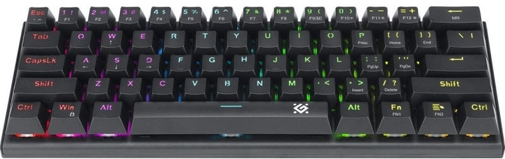 Klawiatura przewodowa Defender CAIRON GK-081 RGB USB Outemu Red Black (4745090827521) - obraz 2