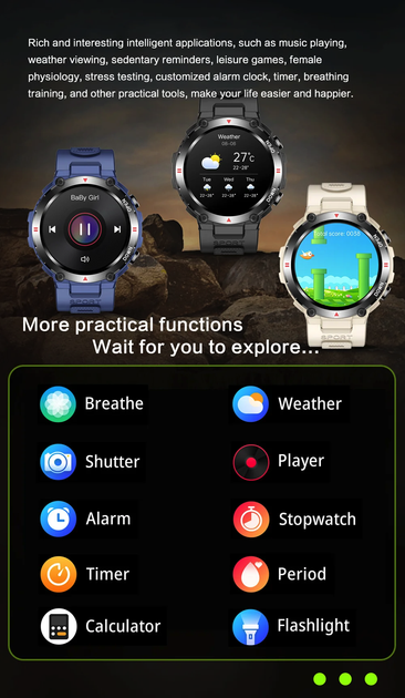 Смарт часы мужские Lemfo G3 Black (звонки, пульсоксиметр, тонометр) - изображение 9