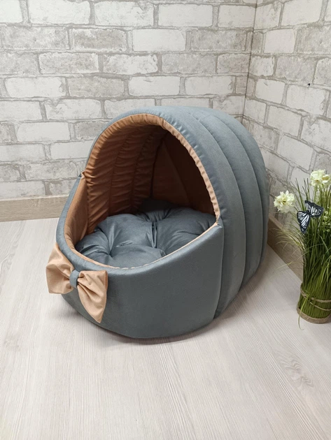 Будинок лежанка для котів та собак Animals_joy Корзина S 34*34 см (237) - Фото 2 Будинок лежанка для котів та собак Animals_joy Корзина S 34*34 см (237) - зображення 2