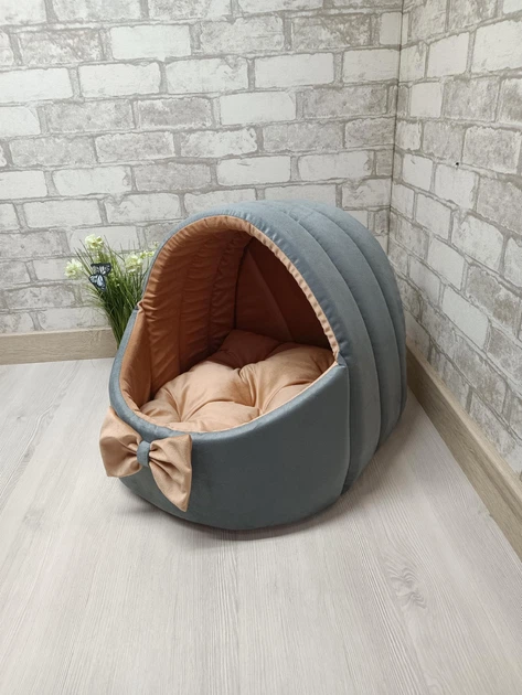 Будинок лежанка для котів та собак Animals_joy Корзина S 34*34 см (237) - Фото 7 Будинок лежанка для котів та собак Animals_joy Корзина S 34*34 см (237) - зображення 7