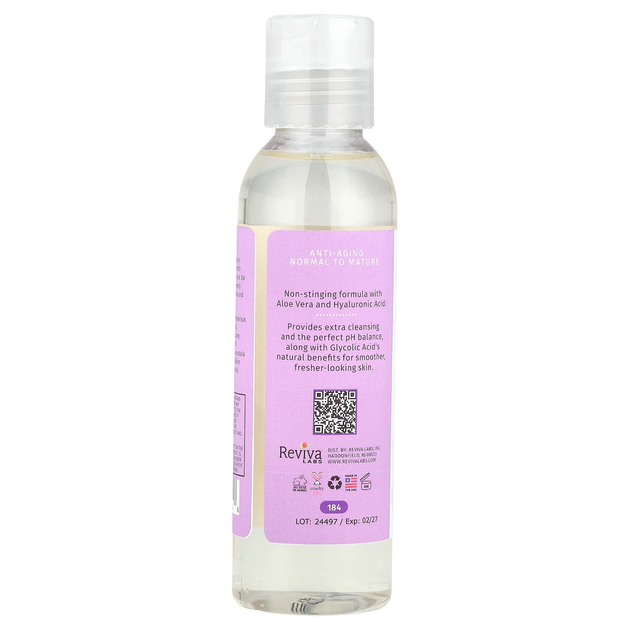Тонік для обличчя з гліколевою кислотою Reviva Labs "Glycolic Acid Facial Toner" (118 мл) - зображення 3