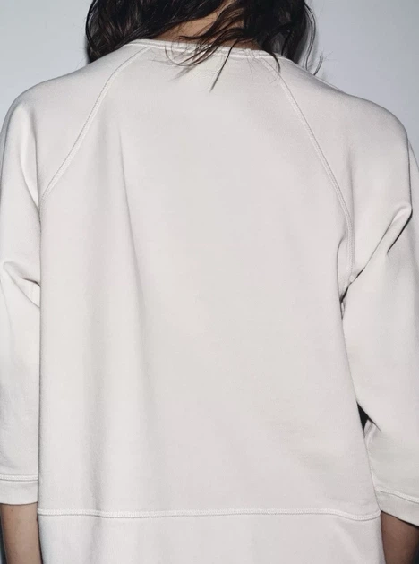 Світшот з рукавами реглан Zara 0858/830 M Бежевий (00858830711М) - изображение 2