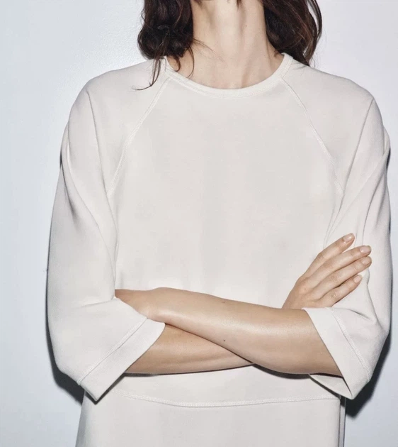 Світшот з рукавами реглан Zara 0858/830 M Бежевий (00858830711М) - изображение 3