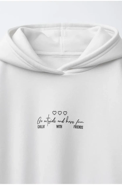 Худі з надписом Zara 0935/706 134см Молочна (00935706712131) - изображение 2