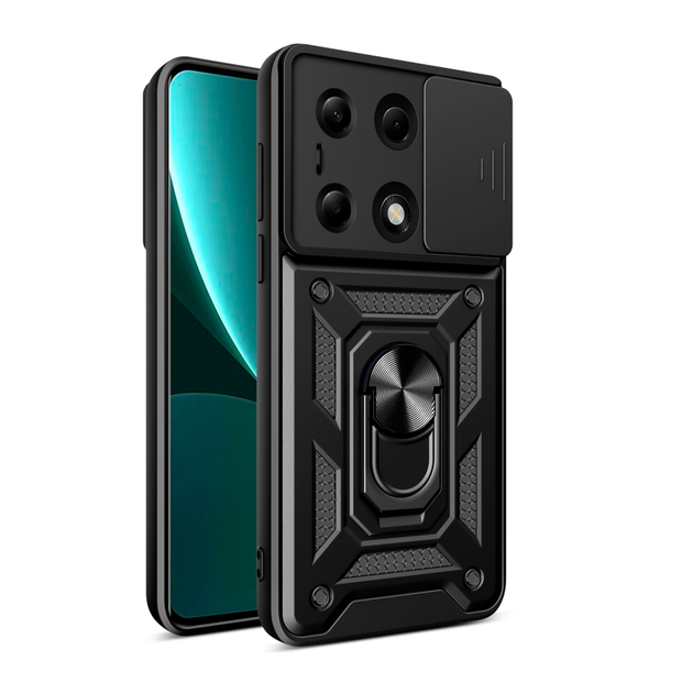 Чехол Armor Guard Shield Xiaomi Redmi Note 13 Pro 4G / Poco M6 Pro 4G Black - Фото 1 Чехол Armor Guard Shield Xiaomi Redmi Note 13 Pro 4G / Poco M6 Pro 4G Black - изображение 1