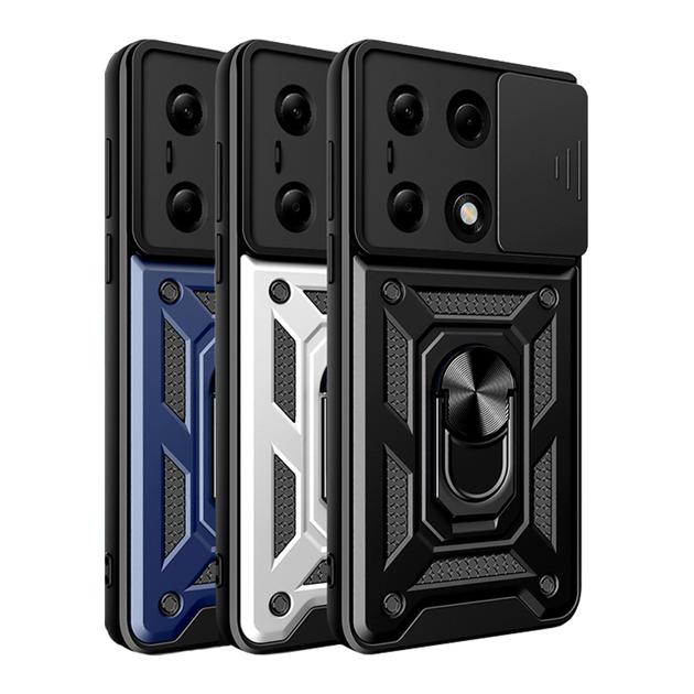 Чехол Armor Guard Shield Xiaomi Redmi Note 13 Pro 4G / Poco M6 Pro 4G Dark Blue - изображение 2