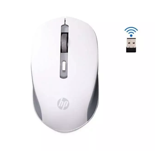 Беспроводная аккумуляторная мышь HP S1000c Plus бесшумная 1600dpi бежевый - изображение 4