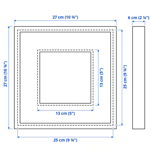 Рамка чорна 25*25см Ikea Sannahed 604.591.18 - изображение 5
