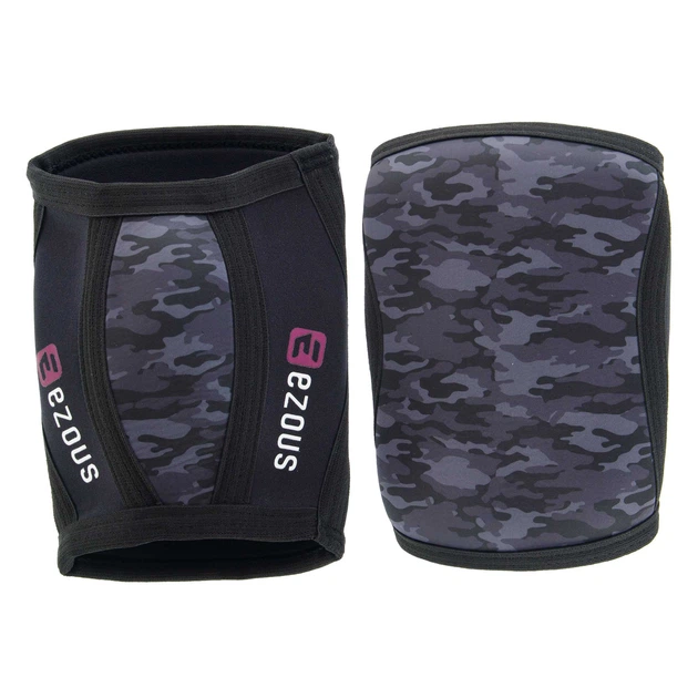 Налокотники для жима 2ш размер S Неопрен CAMO ELBOW SLEEVE EZOUS черный A-04 - изображение 3