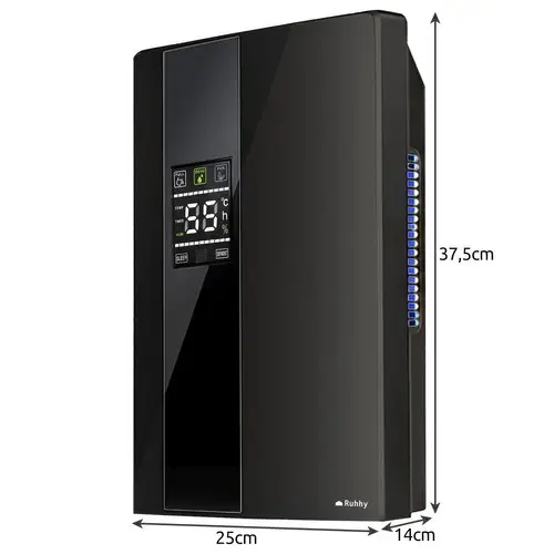 Осушитель воздуха Ruhhy 26626, 650 мл/сутки, Пельтье, гигростат, UV+TiO2, пульт ДУ, чёрный - Фото 5 Осушитель воздуха Ruhhy 26626, 650 мл/сутки, Пельтье, гигростат, UV+TiO2, пульт ДУ, чёрный - изображение 5