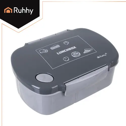 Ланчбокс Ruhhy 26169 800 мл с паровым клапаном, герметичный, BPA Free, серый - изображение 6