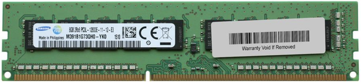 Оперативна пам'ять Samsung 8Gb DDR3-1600 PC3L-12800E (M391B1G73QH0‐YK0) UDIMM ECC Unbuffered - Б/В - Фото 1 Оперативна пам'ять Samsung 8Gb DDR3-1600 PC3L-12800E (M391B1G73QH0‐YK0) UDIMM ECC Unbuffered - Б/В - зображення 1