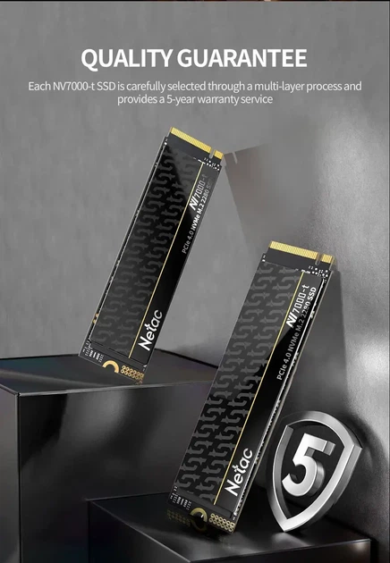 Твердотельный накопитель Netac NV7000-t 1TB NVMe SSD PCIe Gen4 x4, M.2 2280 - изображение 5