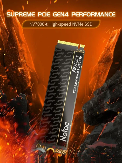 Твердотельный накопитель Netac NV7000-t 1TB NVMe SSD PCIe Gen4 x4, M.2 2280 - изображение 2