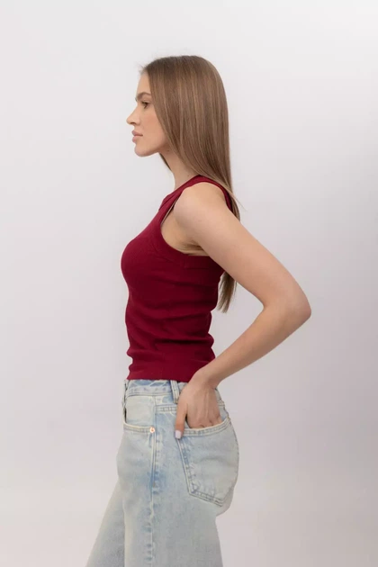 МАЙКА БАЗОВА TP001 2407241387410 L/XL Бордовий - изображение 2